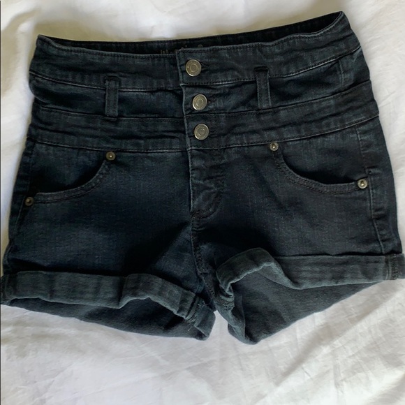 Mossimo Supply Co. Pants - High Waisted Dark Jean Shorts